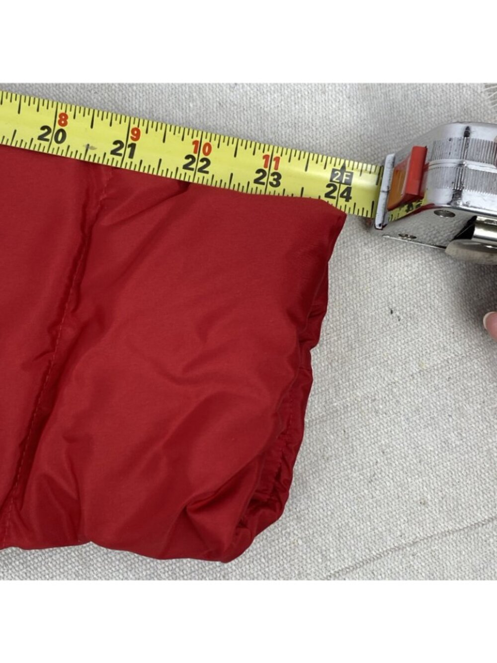 NEW Lands End Silver Premium Down 600 Filled RED Womens XS Coat *READ DESCRIPT* - Picture 12 of 15